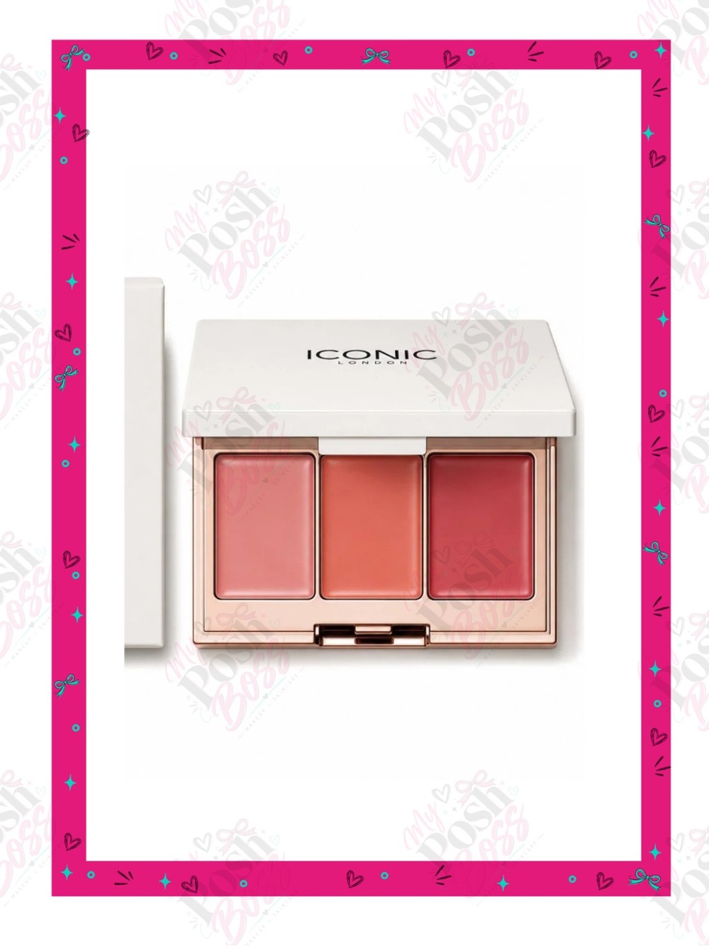 2/$50 ICONIC London Lip & Cheek Cream Trio - BNIB